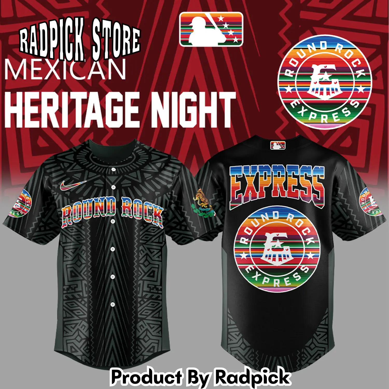 Radpick round rock express mexican heritage night combo baseball jersey rp127193